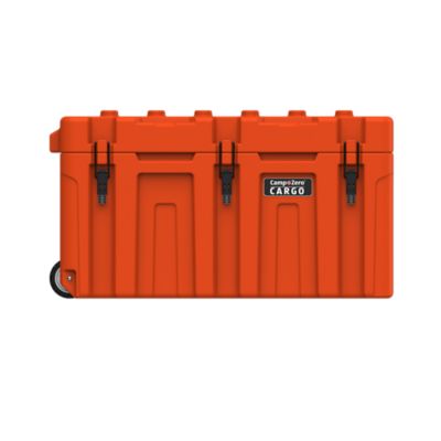 Camp-Zero 148L Hard-Sided Storage Case with Wheels and Coated Stainless-Steel Latching/Locking, Orange
