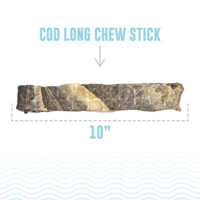 Image showing  Cod Skin Long Chew Sticks Dog Treats, 10 in., 12- Pack
