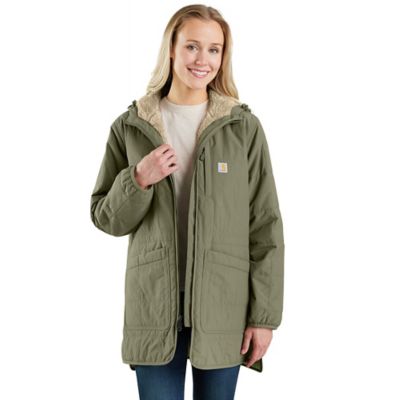 Carhartt Women's Rain Defender Loose Fit Lightweight Insulated Hooded Coat