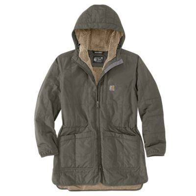 Carhartt Women's Rain Defender Loose Fit Lightweight Insulated Hooded Coat