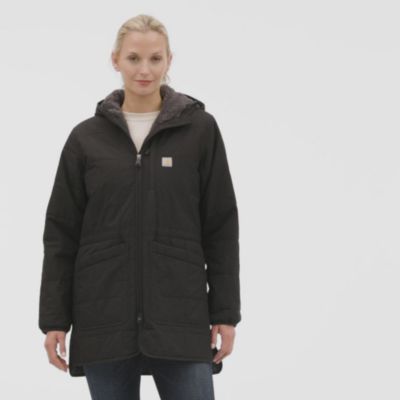 Image showing  Women's Rain Defender Loose Fit Lightweight Insulated Hooded Coat