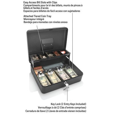 Image showing  Steel Tiered Cash Tray with Key Lock