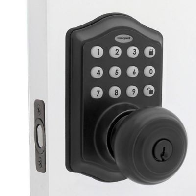 Image showing  Electronic Entry Knob Door Lock, Matte Black