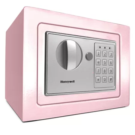 Honeywell Compact Steel Digital Security Box Pink Home Safes