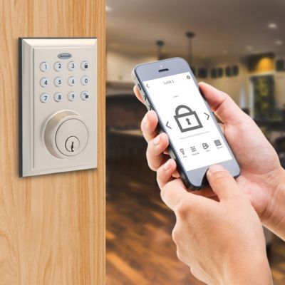 Honeywell Digital Deadbolt Bluetooth Door Lock, Satin Nickel