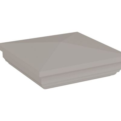 Image showing  5 in. x 5 in. New England Vinyl Post Top, Gray