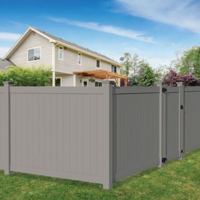 Image showing  5 in. x 5 in. New England Vinyl Post Top, Gray