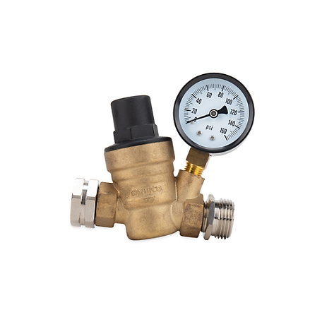 Camco Water Pressure Regulator, Brass, 3/4