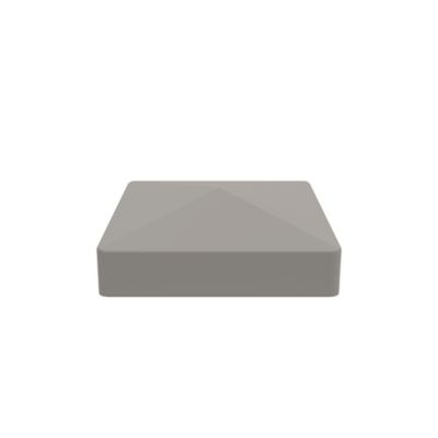 Barrette Outdoor Living 5 in. x 5 in. Pyramid Post Top Gray