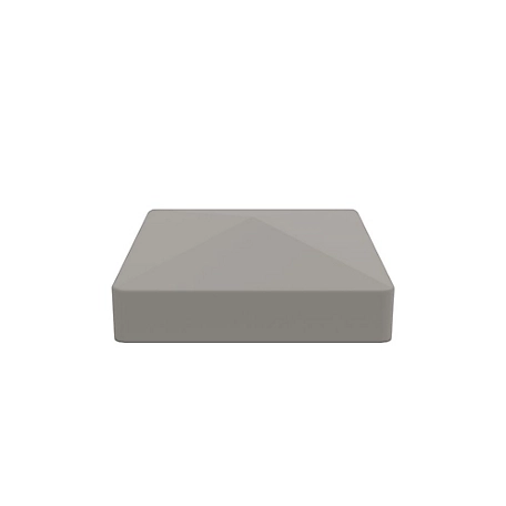 Barrette Outdoor Living 5 in. x 5 in. Pyramid Post Top Gray