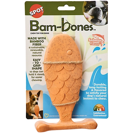 Spot Bam-Bone 7 in. Fish Salmon Dog Toy