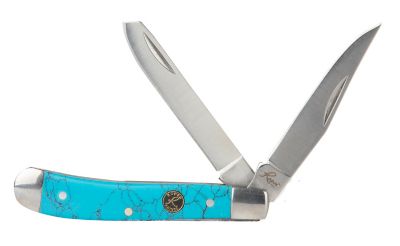 Roper Knives Turquoise Peanut Knife