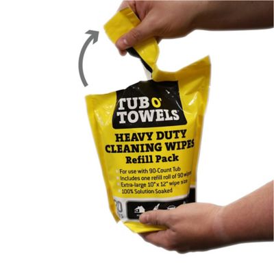 Image showing  Heavy-Duty Cleaning Wipes Refill Pack, 90 ct.