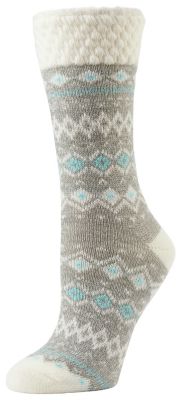 Little Hotties Fireside Mid Calf Crew Socks Metallic Diamonds, 1 Pair, 14693