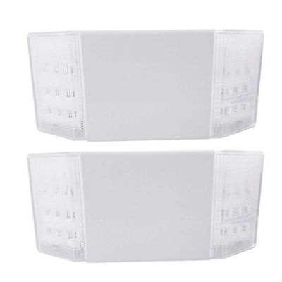 Beyond LED Technology H3 LED Dual Head-LED Emergency Light 3.6W 200 Lumens 6000K White 3.6V Ni-MH Battery Double Side Pack of 2