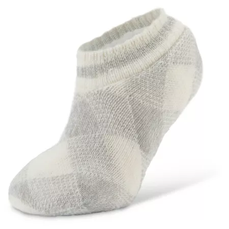 Little Hotties Fireside Sweater Cuff Slipper Sock Buff Check 1 Pair 14702 Women's Ankle Socks