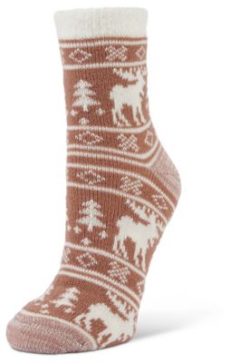 Little Hotties Fireside Crew Socks Moose, 1 Pair,