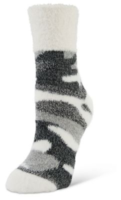 Little Hotties Fireside Crew Socks Mink Camo, 1 Pair, 14713