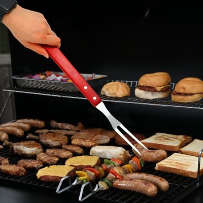 Image showing  Stainless Steel Non-Stick Grilling Tool Set with Wooden Handles,TF1819
