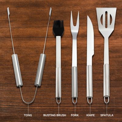 Image showing  Stainless Steel Non-Stick Grilling Tool Set with Aluminum Case,TF0558S