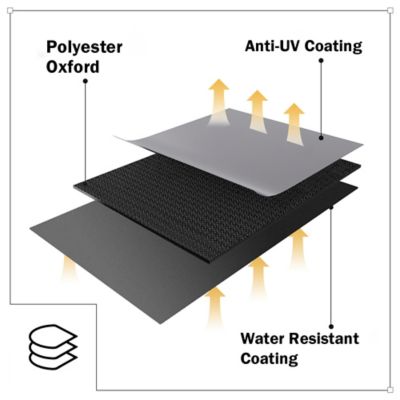 Image showing  65 in. Durable Oxford Polyester Outdoor Waterproof BBQ Grill Cover, Black