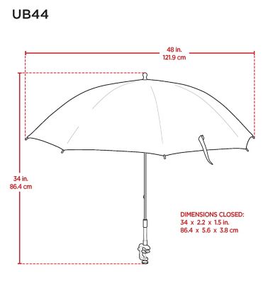 Image showing  7 ft. 20 Panel Umbrella with Integrated Sand Anchor