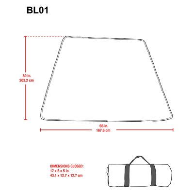 Image showing  Roll-up Beach Blanket with Handle, BL01-2001-1