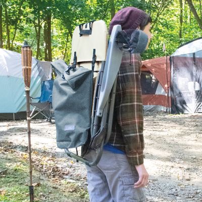 Image showing  Roped Removable Backpack Chair in Slate and Putty