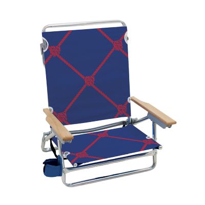 RIO Classic 5 Position Lay Flat Chair With Fold Down Towel Bar, Sc592-2204-1