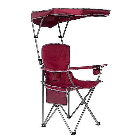 Quik Shade Max Shade Folding Chair - Red/Gray