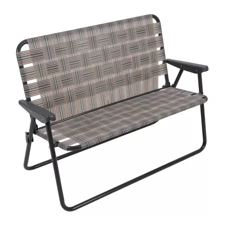 Camp & Go Canvas Strap Folding Loveseat Camp Chairs