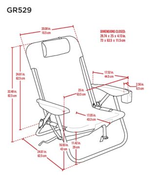 Image showing  Lace Up Backpack Chair