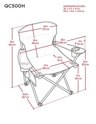 Image showing  Heavy Duty Folding Quad Chair