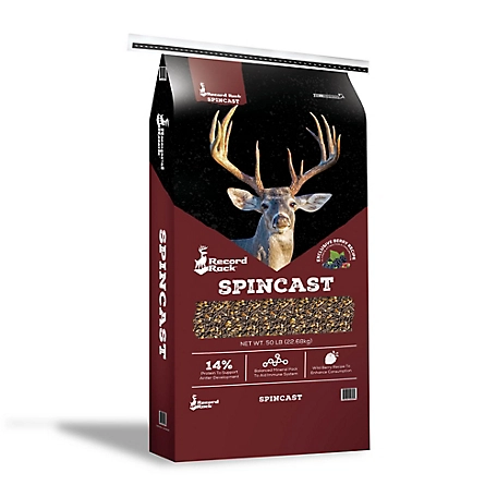 Record Rack Spincast Deer Feed 14% 50lb