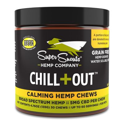 Super Snouts Chill+Out CBD Chewable Calming Supplement for Dogs, 30 ct.