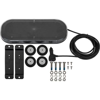 Image showing 6 th Buyers Products 15.75 in. Class 1 Low Profile Amber/Clear LED Mini Light Bar with 26 Flash Patterns