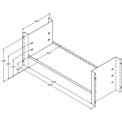Image showing 8 th Buyers Products Universal Shelf Kit for 18 x 18 x 36in. Underbody Truck Tool Boxes