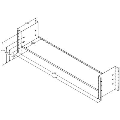 Image showing  Universal Shelf Kit for 18x18x60 Underbody Truck Tool Boxes