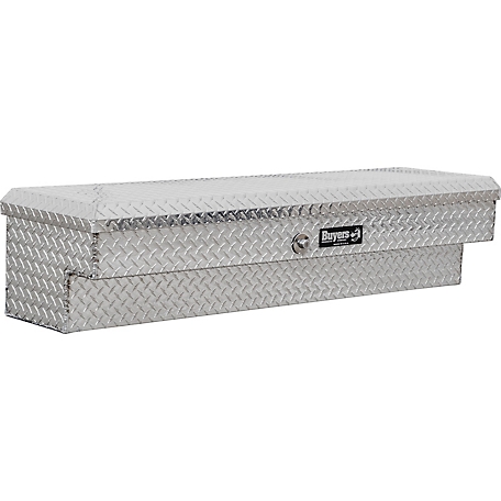 Buyers Products Diamond Tread Aluminum Lo-Sider Truck Box, 13X16X87 in.