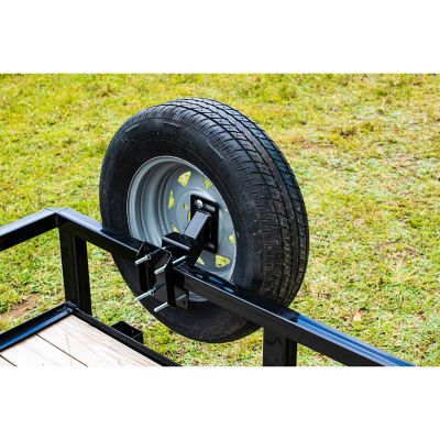 Image showing 6 th Buyers Products Universal Trailer Bolt-On Spare Tire Carrier