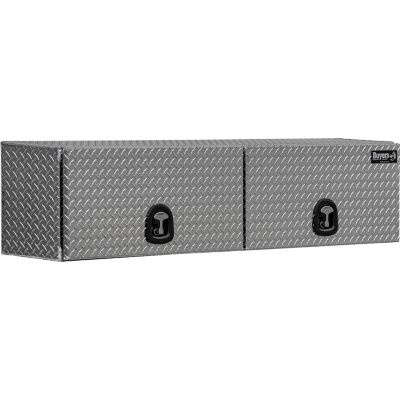 Buyers Products 16 in. x 13 in. x 72 in. Diamond Tread Aluminum Topsider Truck Box with Flip-Up Doors