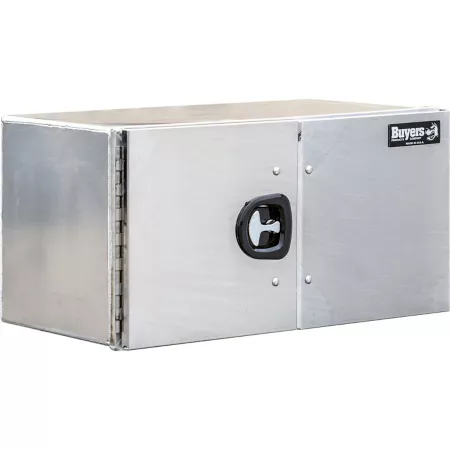 Buyers Products Pro Series Smooth Aluminum Barn Door Truck Tool with Stainless Steel Doors 18" x 18" x 36" Underbody Truck Tool Boxes