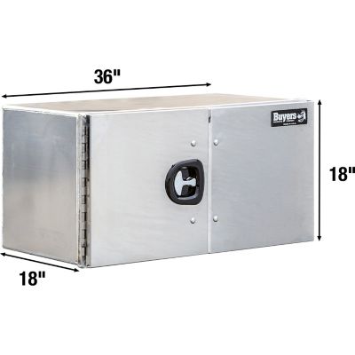 Image showing  18 x 18 x 36 in. Pro Series Smooth Aluminum Barn Door Underbody Truck Tool with Stainless Steel Doors