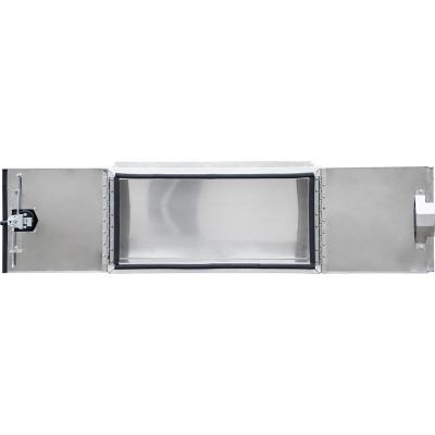 Image showing  24 x 24 x 48in. Pro Series Smooth Aluminum Barn Door Underbody Truck Box with Stainless Steel Doors