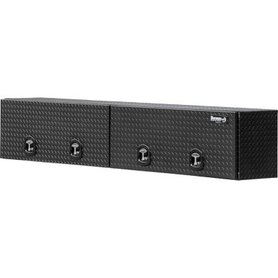 Image showing  96 x 16 x 18in. Diamond Tread Aluminum Topsider Truck Box with Flip-Up Door