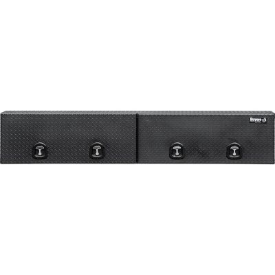 Image showing 6 th Buyers Products 96 x 16 x 18in. Diamond Tread Aluminum Topsider Truck Box with Flip-Up Door