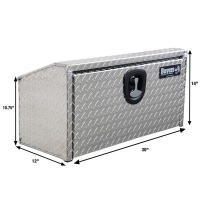 Image showing  Diamond Tread Aluminum Underbody Truck Box With Slanted