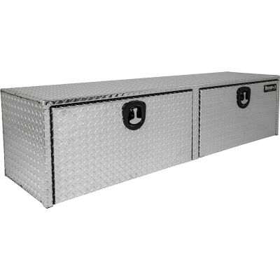 Image showing  18 x 18 x 72in. Diamond Tread Aluminum Underbody Truck Box