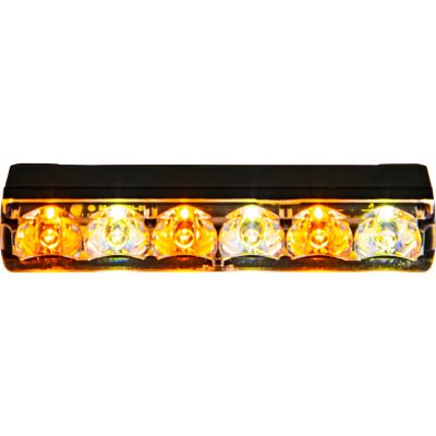 Image showing  3.5 in. Narrow Profile Amber/Clear LED Strobe Light with 28 Flash Patterns