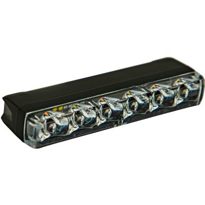 Image showing  3.5 in. Narrow Profile Amber/Clear LED Strobe Light with 28 Flash Patterns